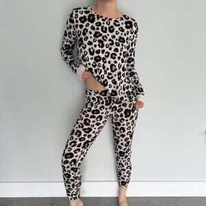 Stars Above Leopard Print Lounge Set Size S
